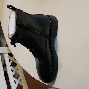 Vince cabria-lug combat boot black LE